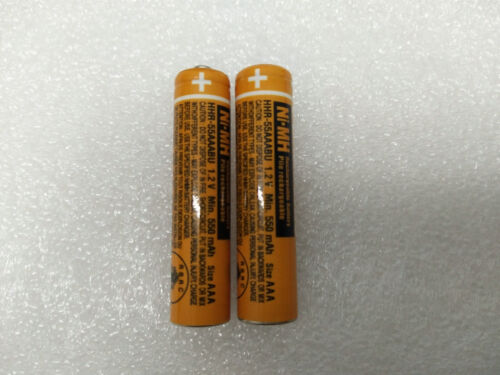 2pcs New Battery AAA 550mAh 1.2V RECHARGEABLE NI-MH HHR-55AAABU