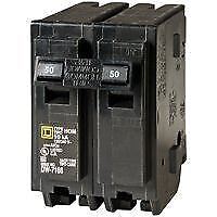 Square D Schneider Electric 50A 2 Pole Circuit Breaker HOM250