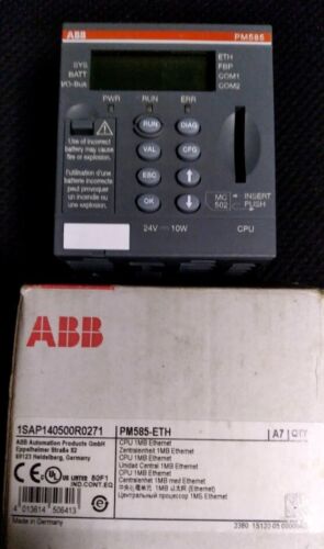 ABB PM585-ETH 1MB 24VDC PLC Processor Module 1SAP14050R0271 NEW OLD STOCK