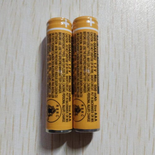 2pcs HHR-55AAABU 1.2V 550mAh 7# AAA Rechargeable Battery Warranty