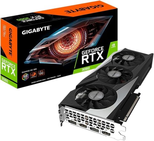 GIGABYTE GeForce RTX 3060 Gaming OC 12G (REV2.0) Graphics Card, 3X WINDFORCE