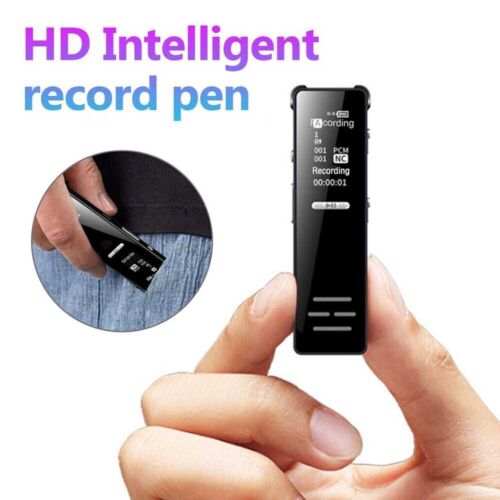 Password protected Spy Audio Recorder Voice Activated Digital 40 Hr Battery 64GB