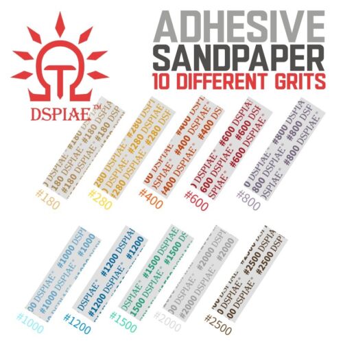 DSPIAE: Adhesive Sandpaper – Self Adhesive Pre-Cut – MSP – Singles 10 Grits