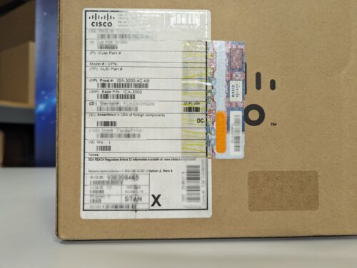 New Sealed Cisco ISA-3000-4C-K9 Industrial Security Firewall – Ships Today