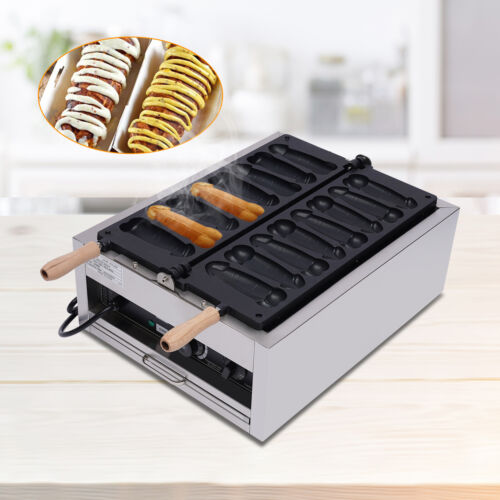 Commercial Electric 8 Holes Corn Hot Dog Maker Penis Shape Waffle Maker Machin