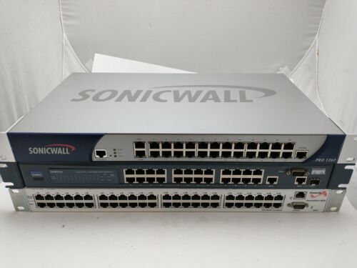 Lot Of 3 Network Switches UntestedPowers On PowerDsine, Cisco Linksys, Sonicwall