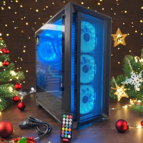 Gaming PC i7 9700 UP TO 64GB RAM 2TB SSD RTX4060 Computer Liquid Cooled WIN11p