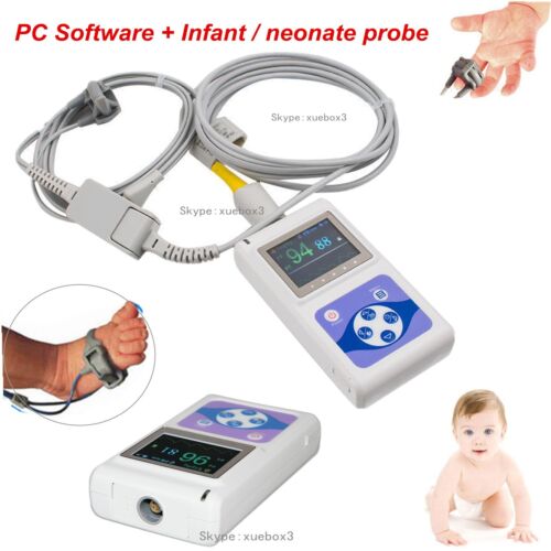 CONTEC CMS60D+Infant Probe Newborn/Pediatric Pulse Oximeter SpO2+PR USA ship