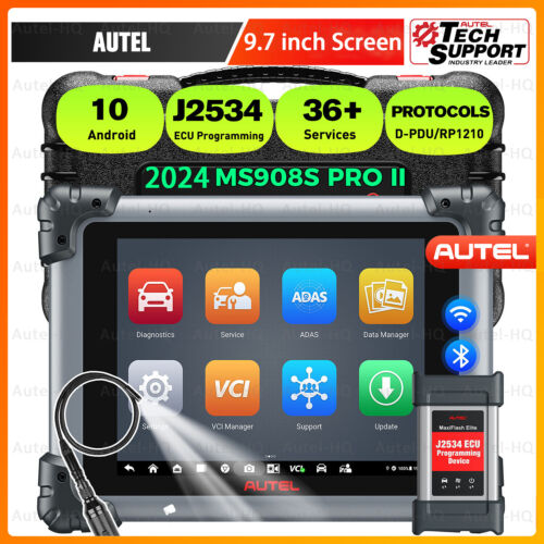 Autel MaxiSys MS908S Pro II &J2534 Diagnostic Scanner 36+Services Active Tests