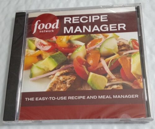 Food Network Recipe & Meal Manager CD DVD ROM NEW SEALED Tasty Healthy Meals OOP