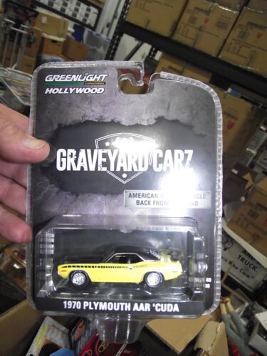 Greenlight 1/64 graveyard carz 1970 Plymouth AAR cuda yellow NIB