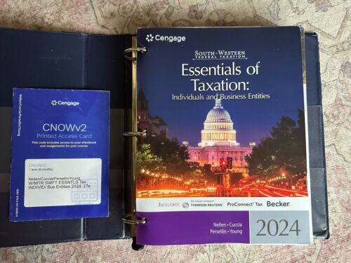 South-Western Federal Taxation 2024 : Essentials of Taxation: Individuals + Bus!