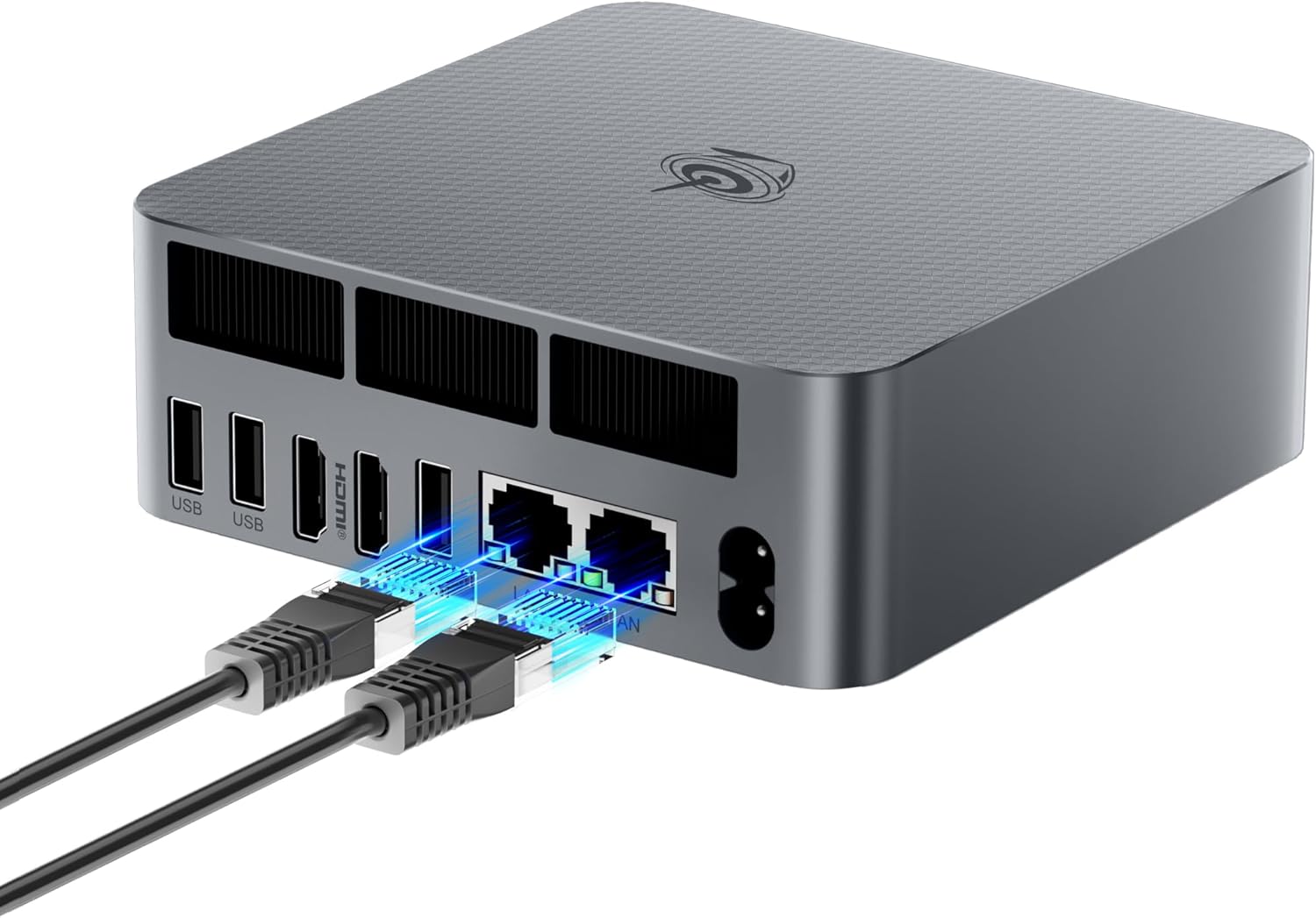 Beelink EQR6 Mini PC, Mini Computers with AMD Ryzen 9 6900HX (8C/16T, 3.3-4.9GHz) 24G SO-DIMM DDR5(4800MHz) + 1TB M.2 PCIe 4.0×4 SSD, WiFi 6, Dual 1000Mbps LAN Ports, BT 5.2, Dual HDMI