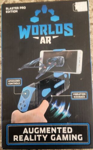 Worlds AR Augmented Reality Bluetooth Gaming Blaster Pro – Edition ~ Blue