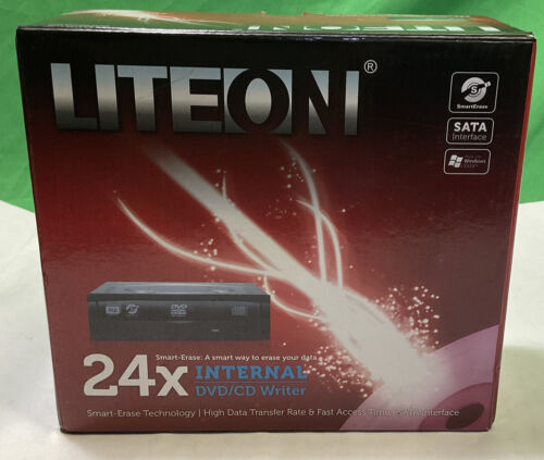 LITE ON 24x Internal DVD/CD Writer Smart Erase Technology- Open Box