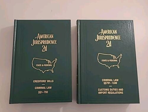 American Jurisprudence 2d State and Federal Volume 21 & Volume 21A 2nd Ed. 1998