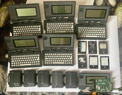 ATARI PORTFOLIO HPC004 HPC102 Network 8000 lot PARTIALLY TESTED* ASIS SEE DSCRPN