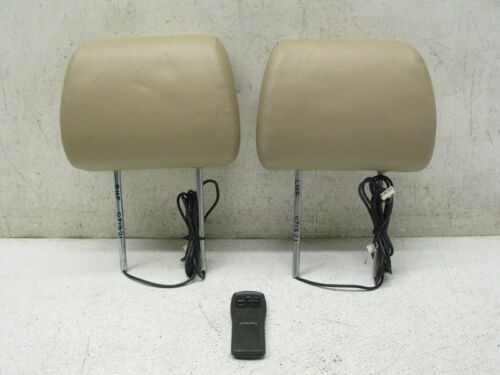 03-06 BMW E53 X5 FRONT RIGHT LEFT SEAT UPPER HEADREST MONITOR REMOTE OEM 071321