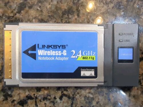 Linksys by Cisco Wireless-G Notebook Adapter 2.4 GHz 802.11g WPC54G ver.3