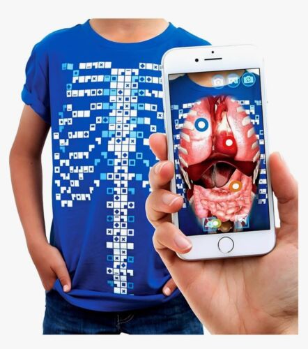 Curiscope Augmented Reality Unisex Kids T-Shirt VirtualiTEE Educational Anatomy