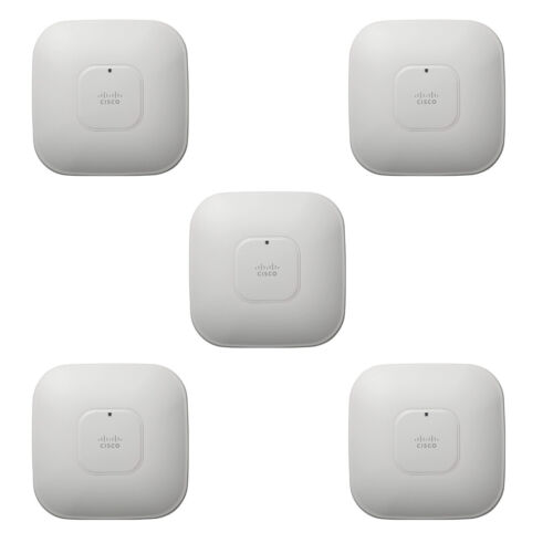 5X AIR-LAP1142N-A-K9 Cisco Aironet Band Wireless Controller-Based Access Point