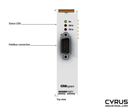 Beckhoff EL6751 EtherCAT Terminal, 1-channel communication interface, CANopen, m