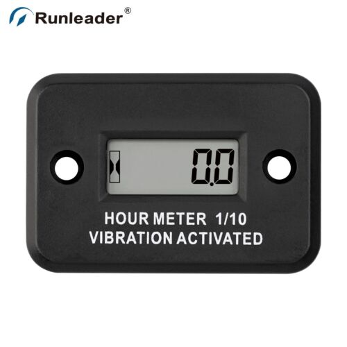 Digital Mini Wireless Vibration Hour Meter Data Storage for Generator Waterproof