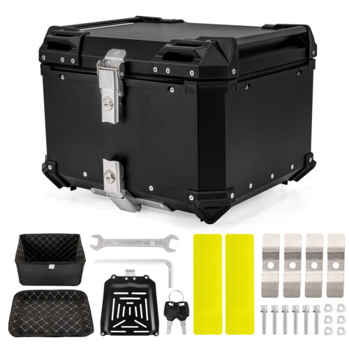 22L/45L/55L/65L Aluminum Motorcycle Trunk Tour Tail Box Luggage Storage Top Case