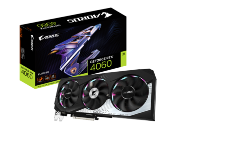 Gigabyte video card GeForce RTX 4060 GV-N4060AORUS E-8GD GDDR6 128bit HDMI