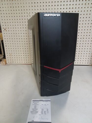 iBuyPower I-Series 301 Mid-Tower PC CPU:AMD FX 6300 RAM:8gb HDD:120gbSSD WORKING