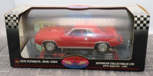 DCP Highway 61 1970 Plymouth Hemi Cuda 1:18 Supercar Ertl Red READ