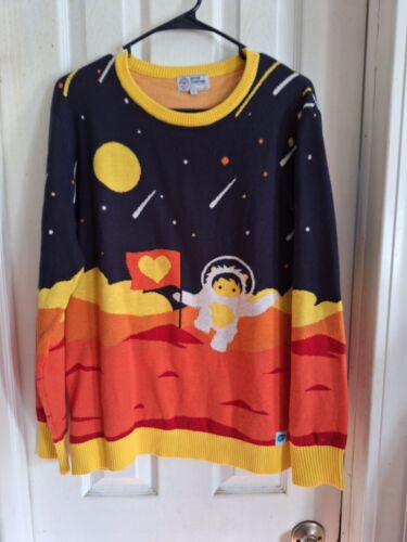 Salesforce ASTRO on the Moon crewneck space sweater sz M geek pop art