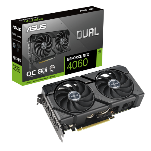 ASUS Video Card Dual GeForce RTX 4060 EVO OC Edition 8GB GDDR6