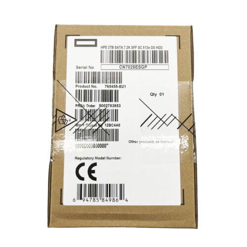 HPE EXACT REF 4TB SATA 6G 7.2K LFF QR 3.5″ HDD 718320-B21 718683-001 695503-004