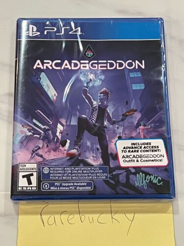 Arcadegeddon Launch Edition w/Advance Access (PS4) NEW SEALED Y-FOLD MINT!