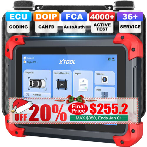 $255XTOOL D7 Car Bidirectional Scanner Full Diagnostic Coding Key Programmer