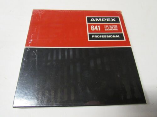 Ampex 641 Professional Tape 1/4 Inch X 1800 feet 7 Inch Reel Sealed