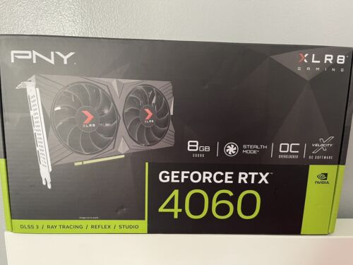 PNY GeForce RTX 4060 XLR8 Gaming Nvidia OC , Dual Fan, DLSS3 8GB GDDR6…