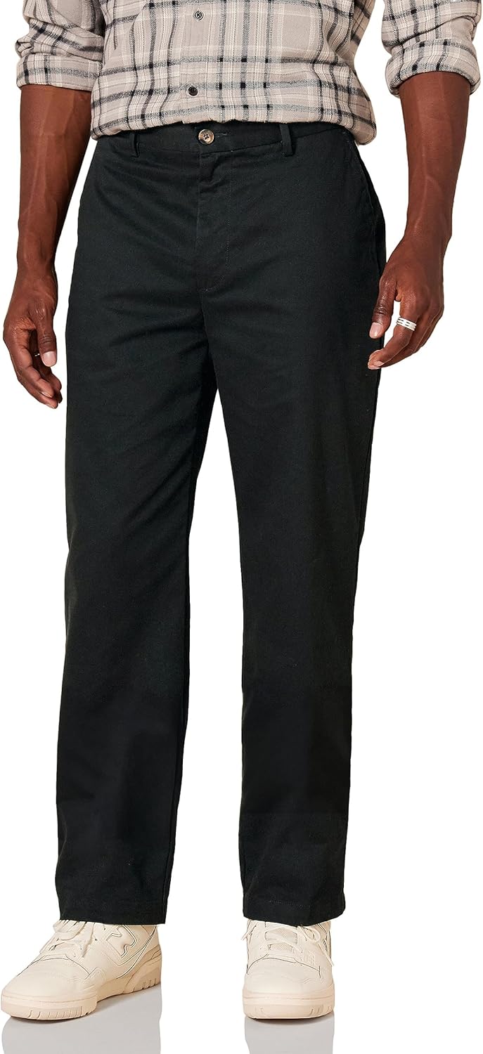 Amazon Essentials Men’s Classic-Fit Wrinkle-Resistant Flat-Front Chino Pant (Available in Big & Tall)