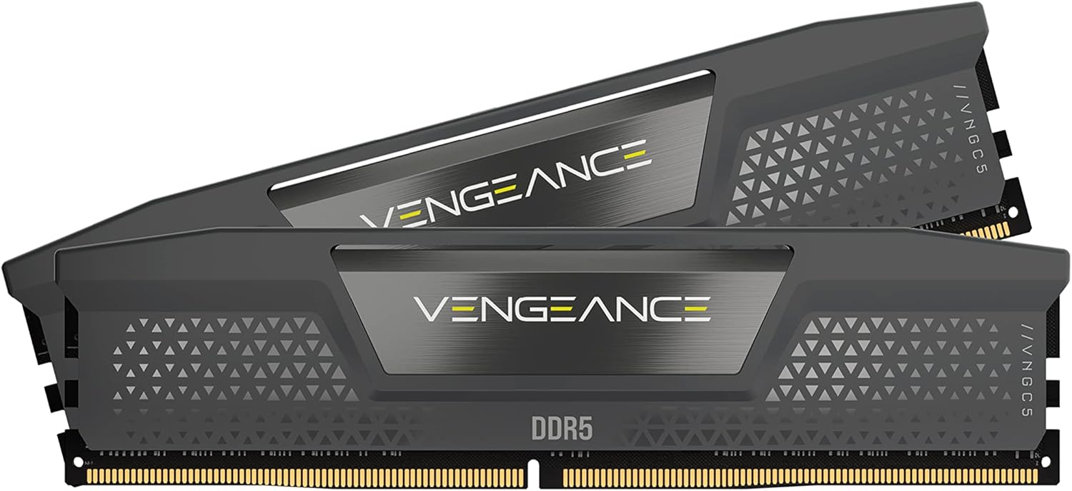 CORSAIR Vengeance DDR5 32GB (2x16GB) DDR5 6000MHz CL36 AMD Expo Intel XMP iCUE Compatible Computer Memory – Gray (CMK32GX5M2D6000Z36)