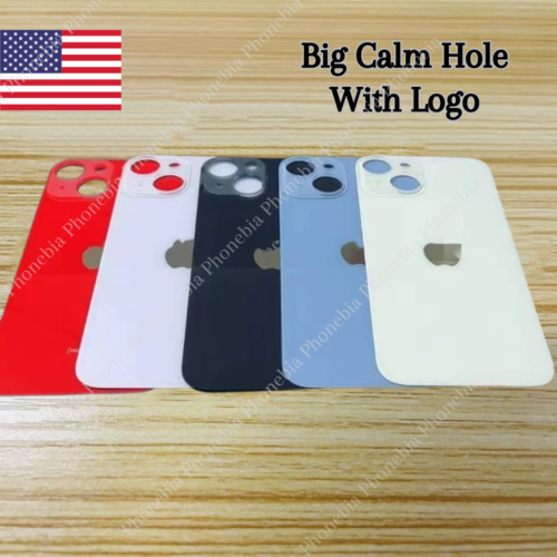 Replacement Rear Back Glass Lot For iPhone 15 14 13 12 11 Pro XR X 8 SE Big Hole