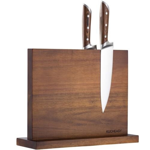 Magnetic Knife Holder – Double Sided Magnetic Knife Block Without Knives – Wo…