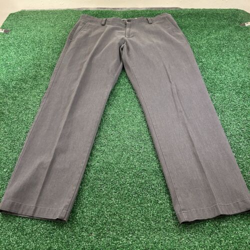 Dockers Workday Khaki Pants Mens 36×29″ Gray Straight Fit Casual Formal Preppy