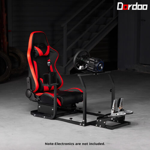 Dardoo Racing Simulator Cockpit With Seat Adjustable Fits for Logitech G29 G920