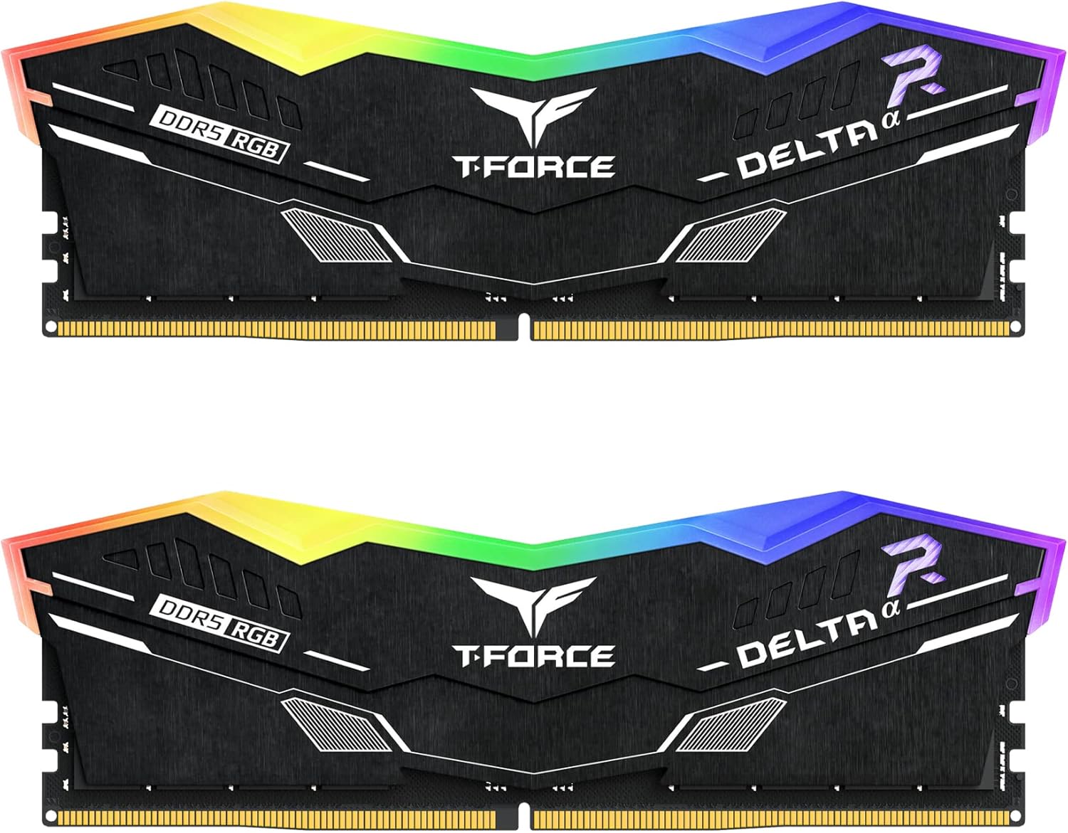 TEAMGROUP T-Force Delta Alpha RGB DDR5 Ram 32GB Kit (2x16GB) 6000MHz (PC5-48000) CL38 Intel XMP 3.0 & AMD Expo Compatible Desktop Memory Module Ram Black FF7D532G6000HC38ADC01