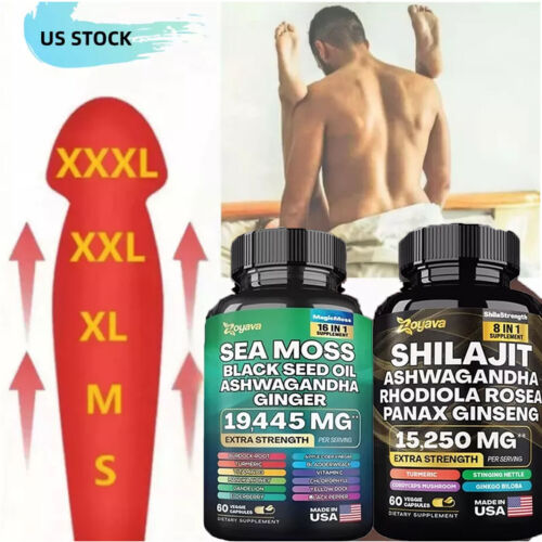 Dynamic Vitality Bundle – Sea Moss Multivitamin & Shilajit Power Combo 60 Caps