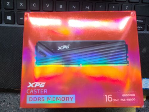 XPG CASTER 32GB (2 x 16GB) PC5-48000 (DDR5-6000) UDIMM Memory – Tungsten Gray