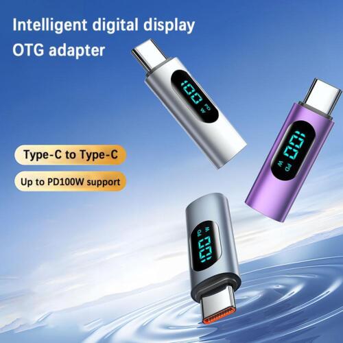 Type C Female to Type-C Male USB C adapter converter High Speed PD 100W HOT US