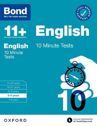 Bond 11+: Bond 11+ English 10 Minute Tests with Answer Support 8-9 years by Sara