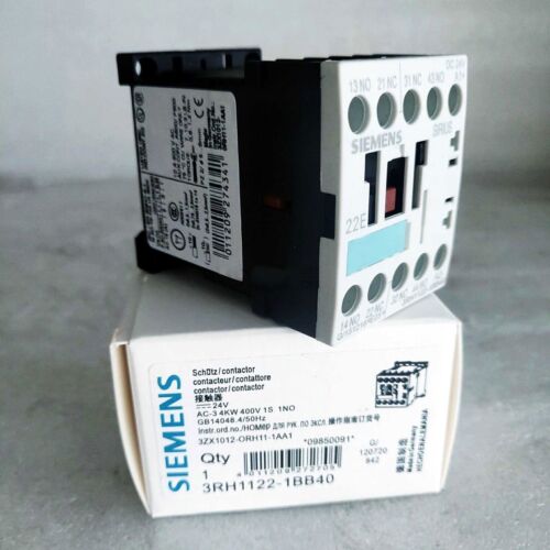 3RH1122-1BB40 NEW IN BOX Siemens contactor 3RH1122-1BB40 DC24V 1 PCS Fast ship /